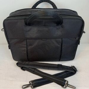 Dell Black Padded Laptop Bag with Top Handles and Structured Shape
